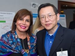 Norma Russo, board member, GLA; Dr. Ying Zhang, Johns Hopkins University