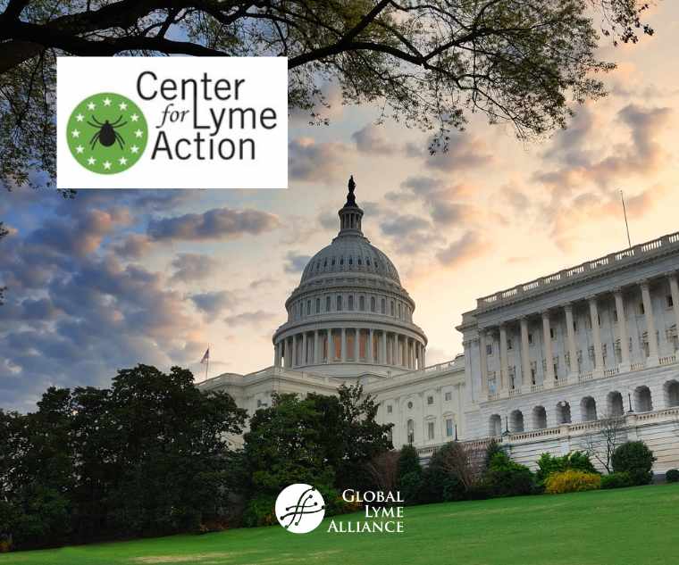 Center for Lyme Action logo and picture of Washington DC