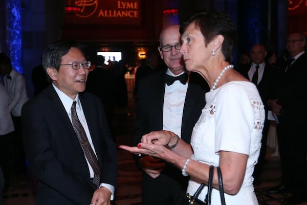 Dr. Ying Zhang and GLA board member Karen Peetz