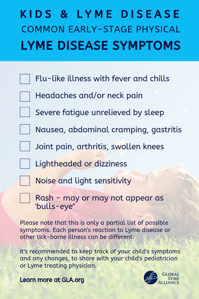 Kids and Lyme Disease Time for a PostSummer Symptom Check